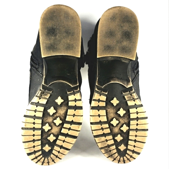 Jelly Pop Ivey  Black Vegan Leather, Double Buckle, Double Zip Bootie. Wmn 8M - Picture 12 of 12